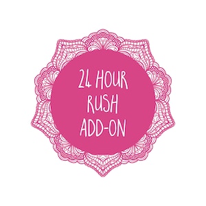 24 HOUR RUSH Add on | Additional Shipping Add on
