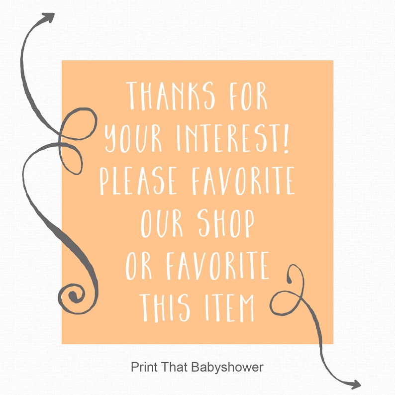 Giraffe Baby Shower Printable Favor Tag Giraffe Baby Shower Thank You Tag Giraffe image 2