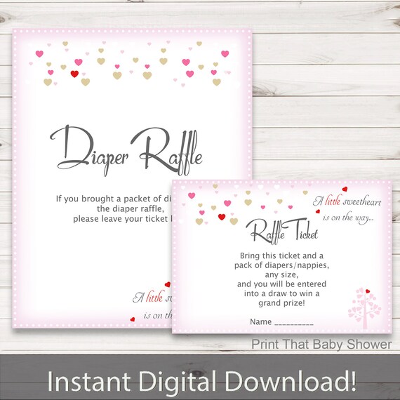 diaper raffle invitation