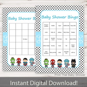 Babyparty Spiele Baby Shower Bingo Circus Baby Dusche Etsy