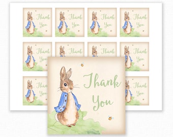 Peter Rabbit Favor Tag - Peter Rabbit Baby Shower - Printable Favor Tag - Favour Tag - Peter Rabbit Thank You Tag - Peter Rabbit