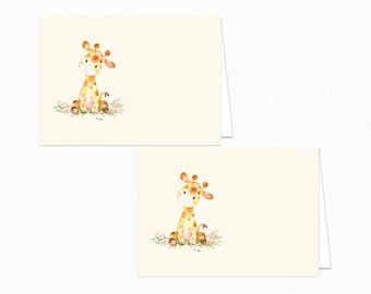 Baby Shower Food Tent Labels - Printable Food Signs - Place Cards - Giraffe