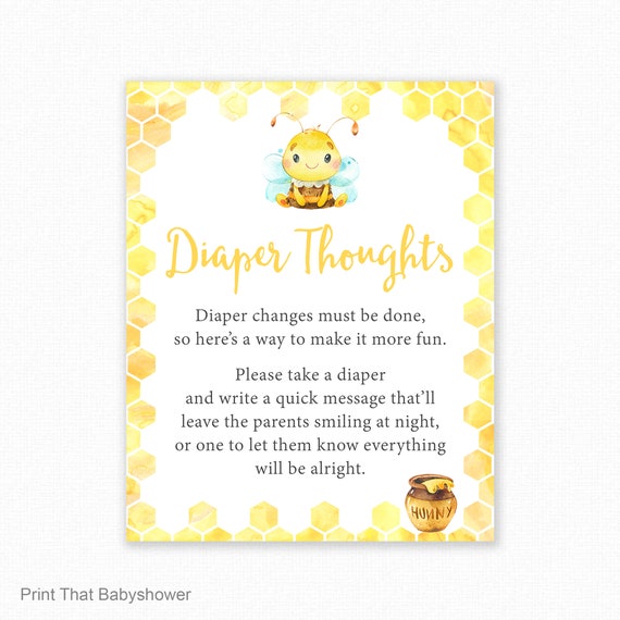 Baby Shower Game Diaper Thoughts Nappy Thoughts Write on Diaper