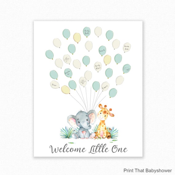 Raindrop fingerprint guest book Rain Cloud Baby Shower Fingerprint Tree Alternative Guest Book Baby Shower Fingerprint Guest Book