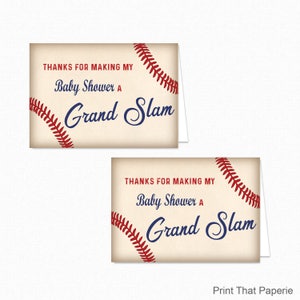 Printable Baseball Thank You Card - Printable Instant Download ...