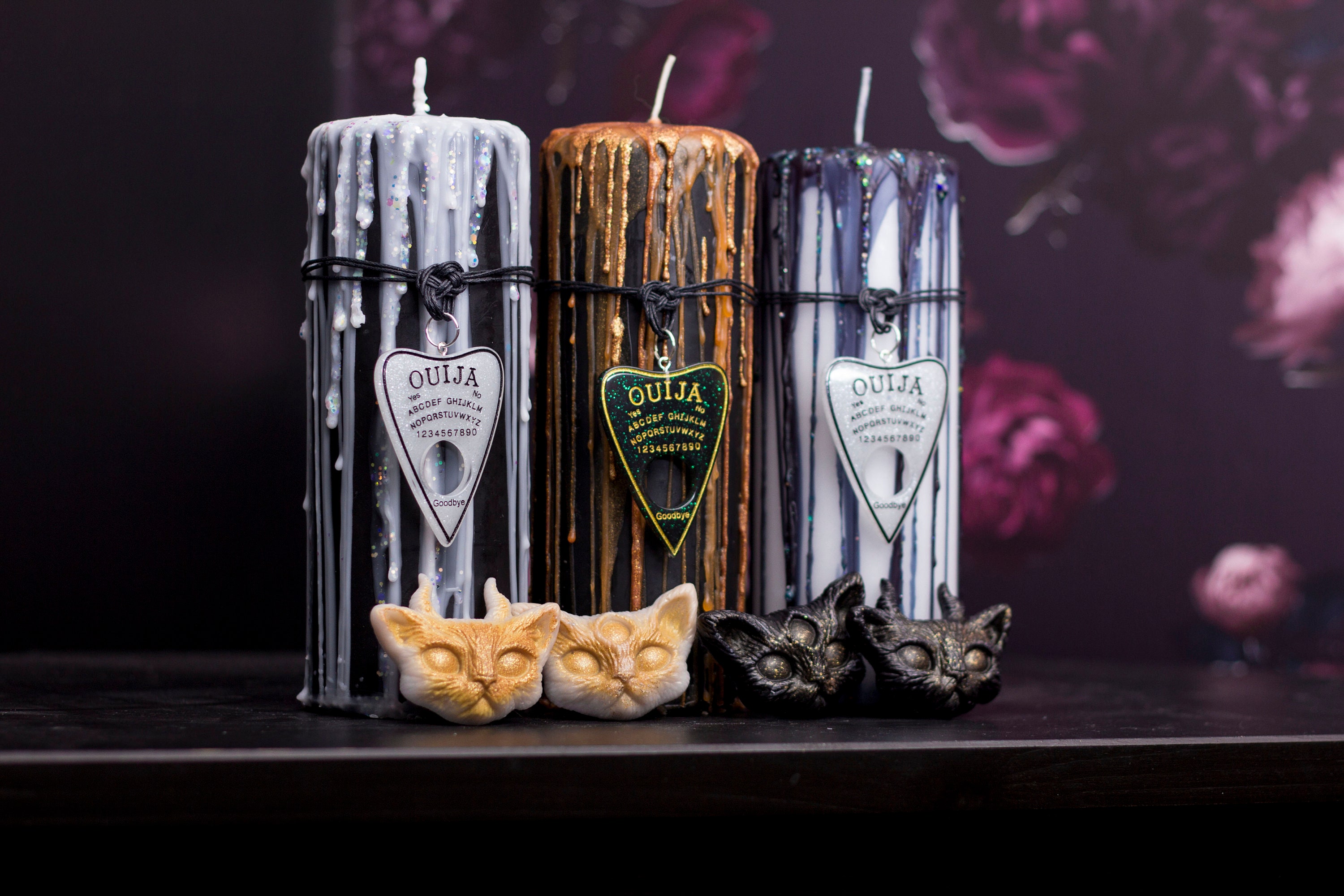 Demon cat wax melts Gothic homeware wax tart melts goth Etsy