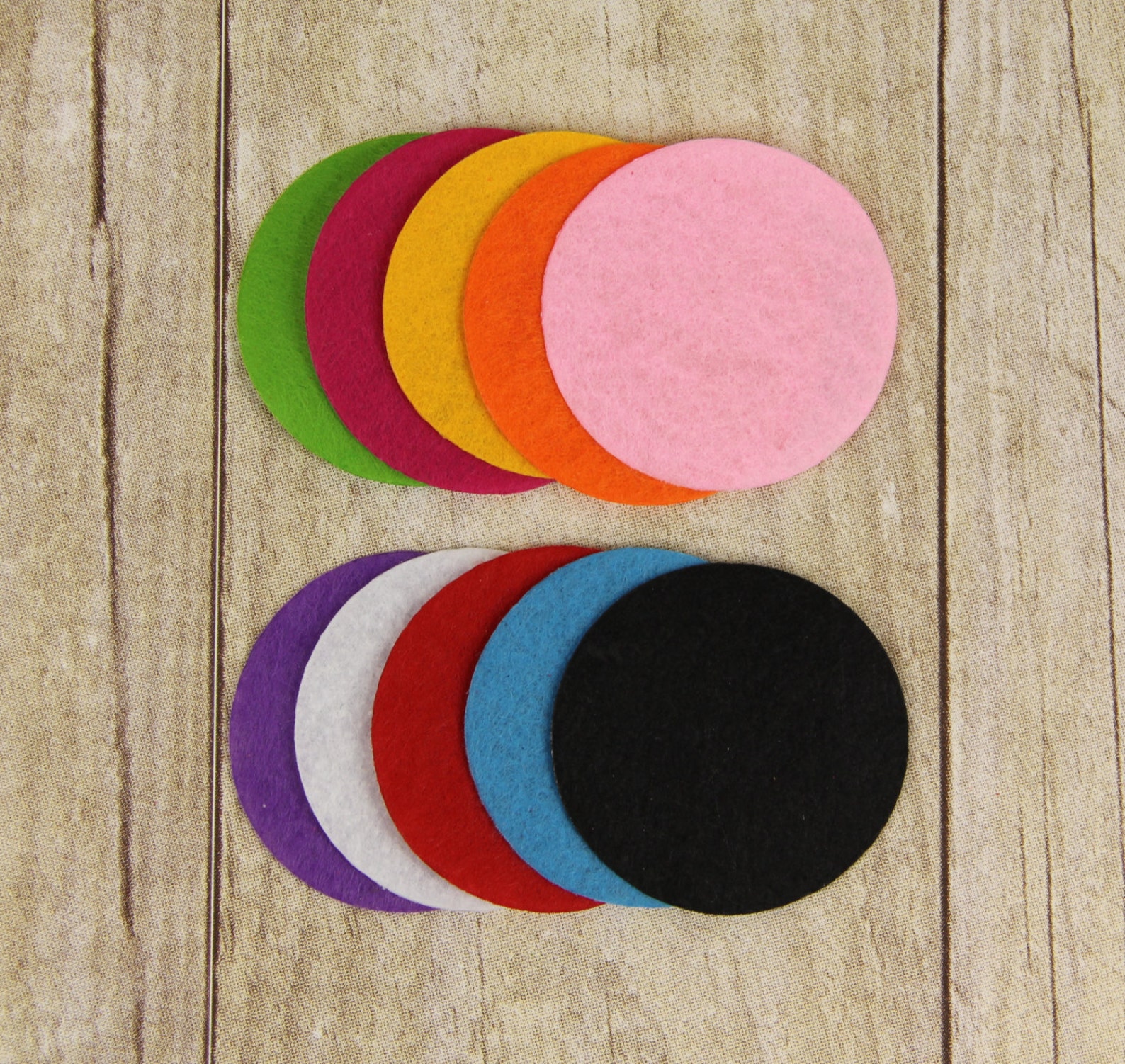 10 BLUE Felt Circles for Craft 2 Round Felt Circles Etsy
