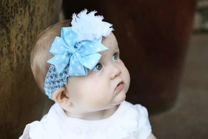 1 1.5 wide 15 colors of girls headbands available. Newborn headband CROCHET headbands - plain soft crochet baby headband