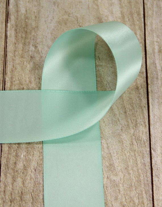 mint satin ribbon
