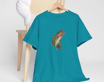 Bass Fishing Unisex Tee: Casual Outdoor Adventure Shirt
