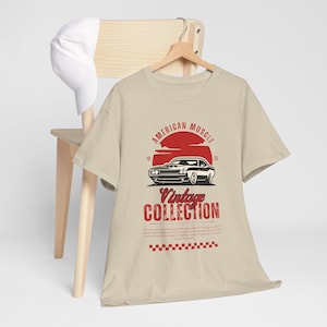 Vintage Muscle Car T-Shirt: Classic Auto Enthusiast Apparel