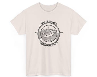 Camiseta con insignia del Parque Nacional White Sands / Camiseta de viaje Desert Dunes