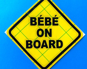 BÉBÉ ON BOARD car decal