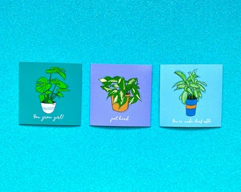 Plant Mom Magnet Set