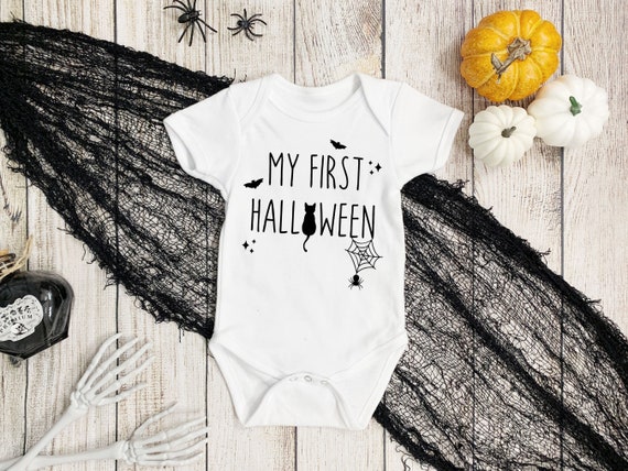 My First Halloween Onesie®, Cute Halloween Baby Bodysuit, Halloween Baby Clothing, Spooky Baby Bodysuit