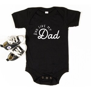 Rad Like My Dad Onesie®, Retro Rad Like Dad Toddler T-Shirt, Father&#39;s Day Gift, Unisex Baby Bodysuits, Custom Made