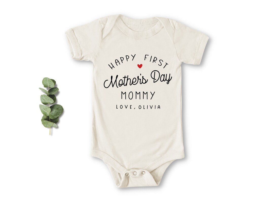 First Mother's Day Onesie® Happy First Mother's Day Baby Bodysuit