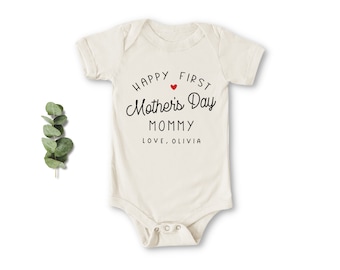 First Mother's Day Onesie® Happy First Mother's Day Baby Bodysuit Mother's Day Gift Expecting Parents Gift Gift for Mom