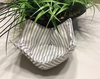 Ticking stripe cozy, Bowl cozies, Kitchen cozy, Microwave bowl cozy, Koozies