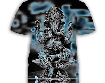 Ganesha B & W Neon, T-Shirt für Männer und Frauen