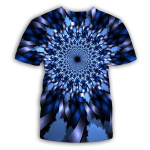 Blue Star Mandala 2,  T Shirt for Male or Female