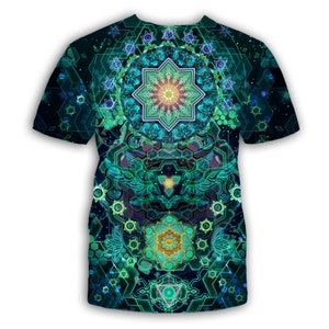 Green Merkabah T Shirt for Male or Female
