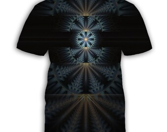 Blauer Stern Mandala 3, T-Shirt für männlich oder weiblich