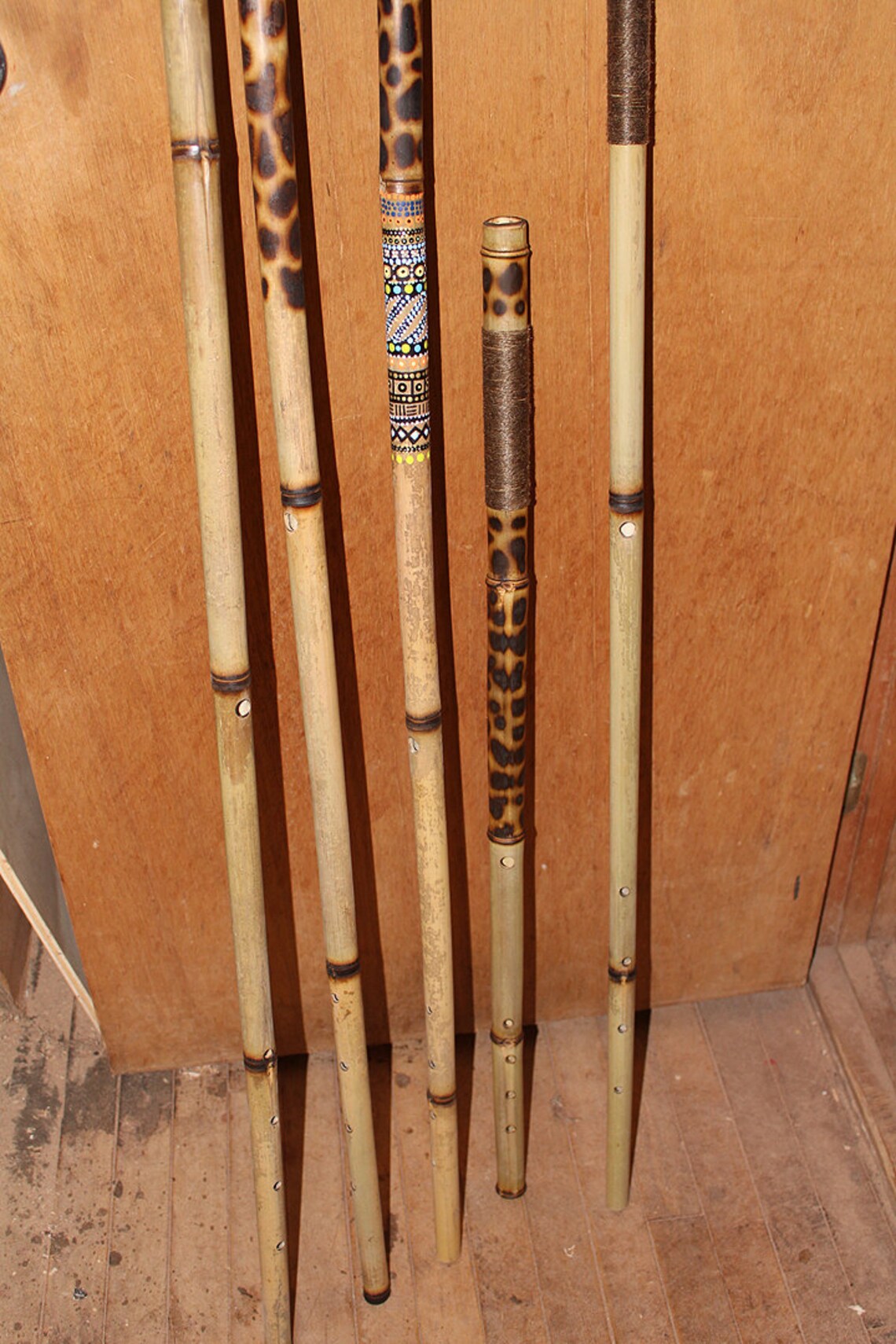 Bamboo Walking Staff Kill Bill Flute Staffs Etsy