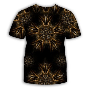 Gold Night Light Mandala 3,  T Shirt for Male or Female