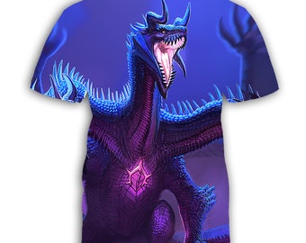 Purple Dragon 3,  T Shirt for Male or Female