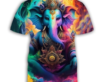 Ganesha Psychedelic 3, T Shirt for Male or Female