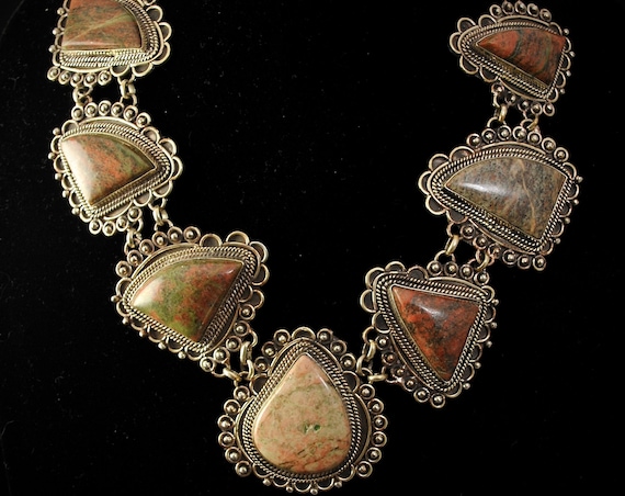 Unique Jasper Necklace #11390