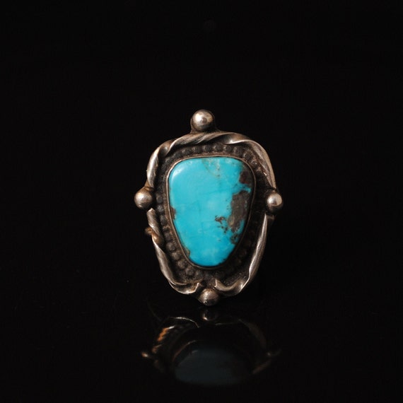 Sterling Silver Native American Turquoise Ring Sz 9.5 #13280