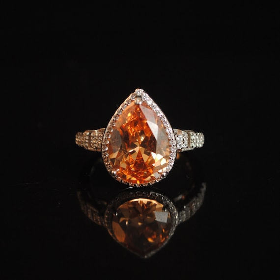Sterling Silver Sapphire Topaz Ring Sz 7 #13304