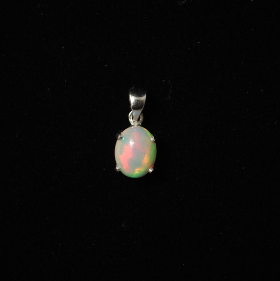 Sterling Silver Opal Pendant #13785