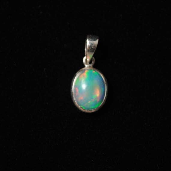 Sterling Silver Opal Pendant #13783