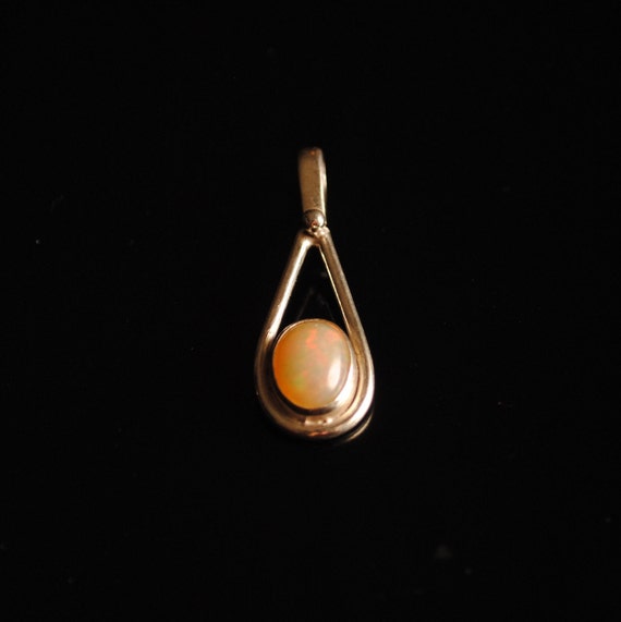 Sterling Silver Ethiopian Opal Pendant #11283
