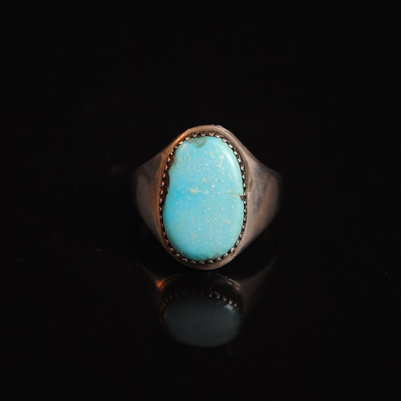 Sterling Silver Native American Turquoise Ring Sz 11.75 #13292