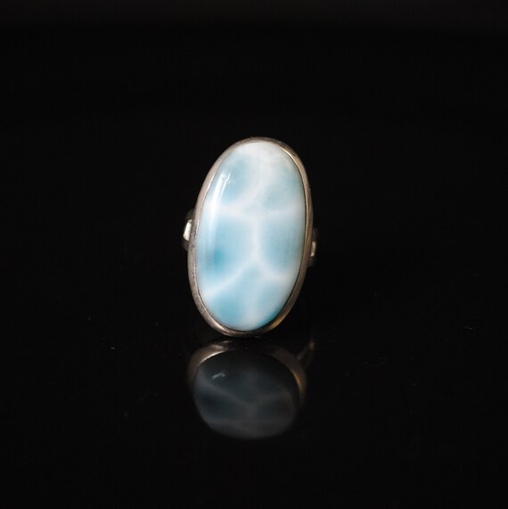 Sterling Silver Larimar Ring Sz 6 #11144