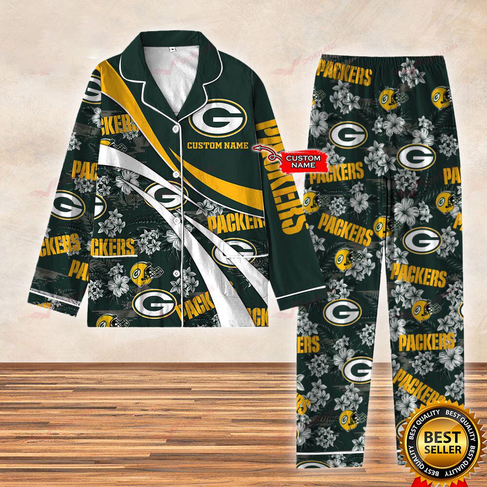 Packers Football Christmas Satin Pajamas Packers Football Satin Pajamas Greenbay Football Satin Pajamas Greenbay American Football Fan Etsy Canada