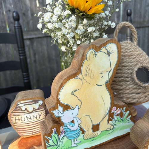 Sweet as Honey Classic Winnie the Pooh Set of 3 – Handmade Wooden