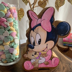 Baby Minnie Mouse! Set of 3 Baby Minnie Centerpiece. It's A Girl! Great for a Nursery, Baby Shower, or Baby Birthday