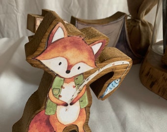 Campsite Friends! Handcrafted Wooden Centerpieces for Nursery Decor, Baby Shower & Birthday!