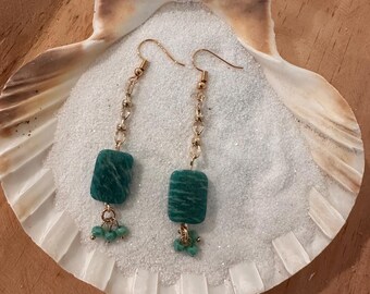 Amazonite Dangle Earrings