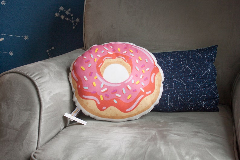 Ready To Ship Organic Donut Pillow Organic Pillow Nursery Etsy
