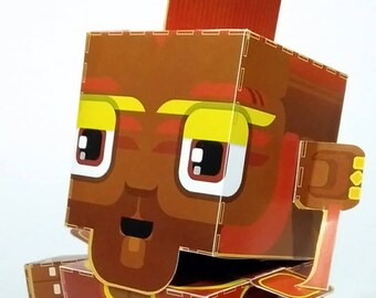 Paper Printable Craft Activity - Tribes Warrior Red and Gold - 50% of SALES DONATED TO www.thesmithfamily.com.au