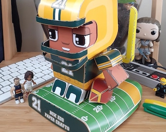 Printable Footballer Paper Craft Activity: DIY Toy Kit (Digital Download)