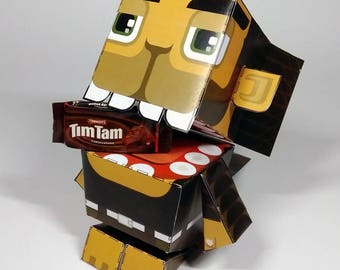 Printable Halloween Werewolf Paper Toy Craft Kit: DIY Activity (Digital Download)