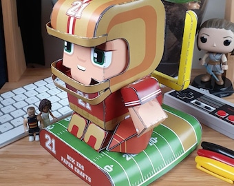 Printable Footballer Paper Craft: DIY Activity Kit (Digital Download)