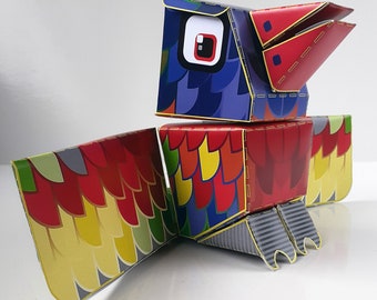 Rainbow Lorikeet Paper Toy: DIY Craft Activity (Digital Download)